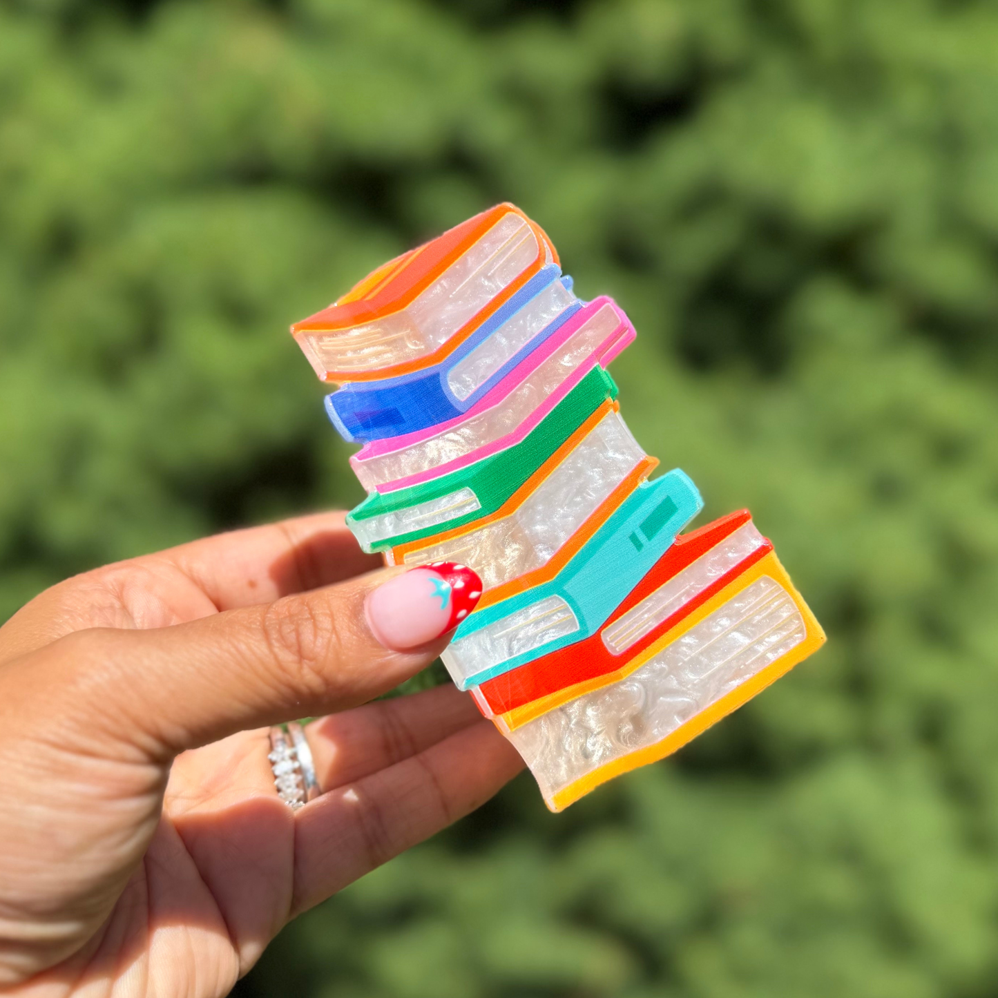 Book Stack Claw Clip