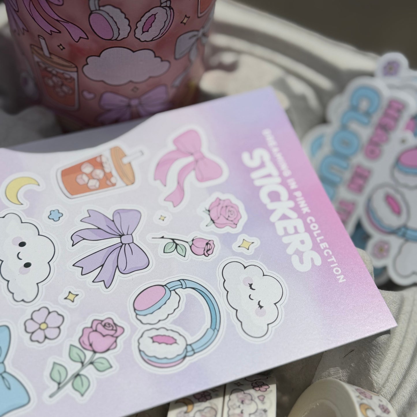 Dreaming in Pink Sticker Sheet