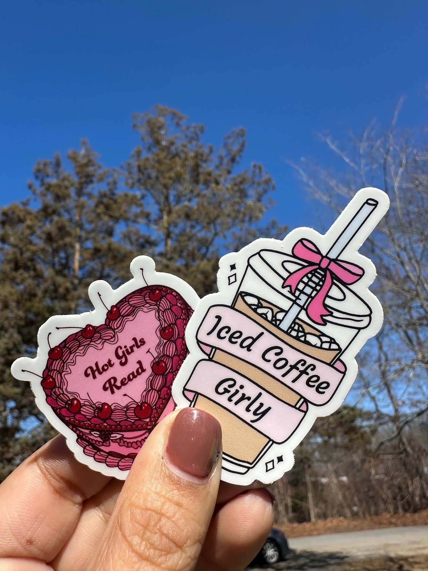Iced Coffee Girlie - Matte Sticker