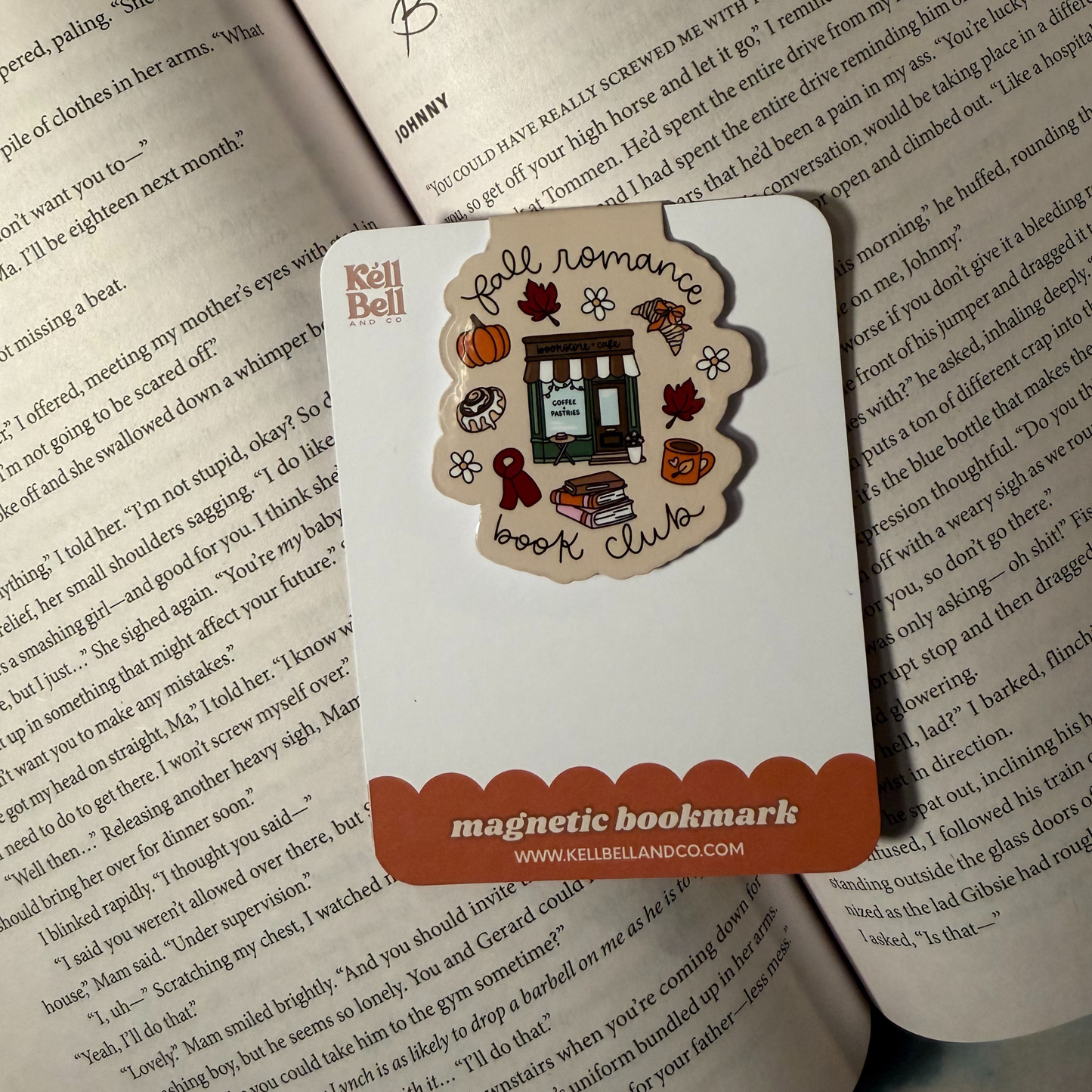 Fall Romance Book Club Bookmark