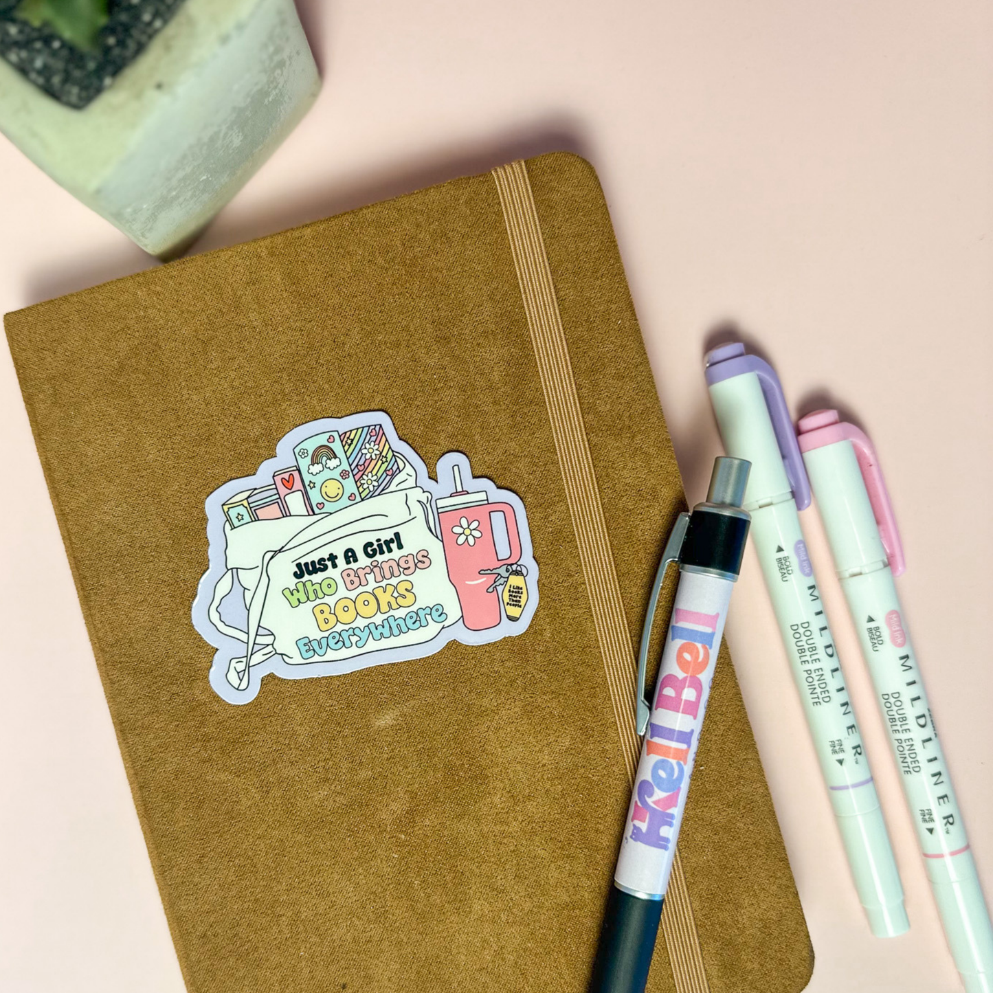 Just a girl - Books Everywhere Sticker