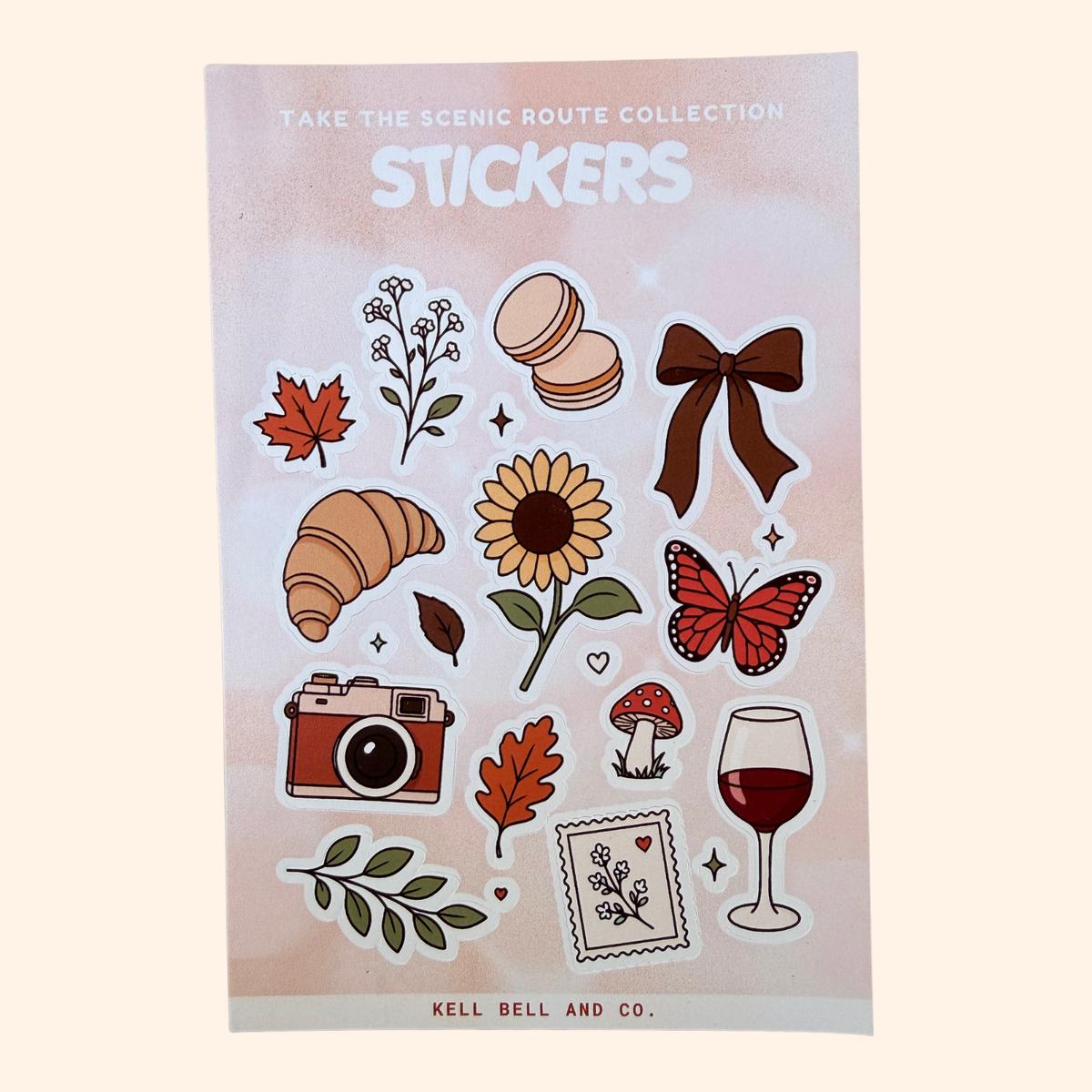 Take the Scenic Route Sticker Sheet