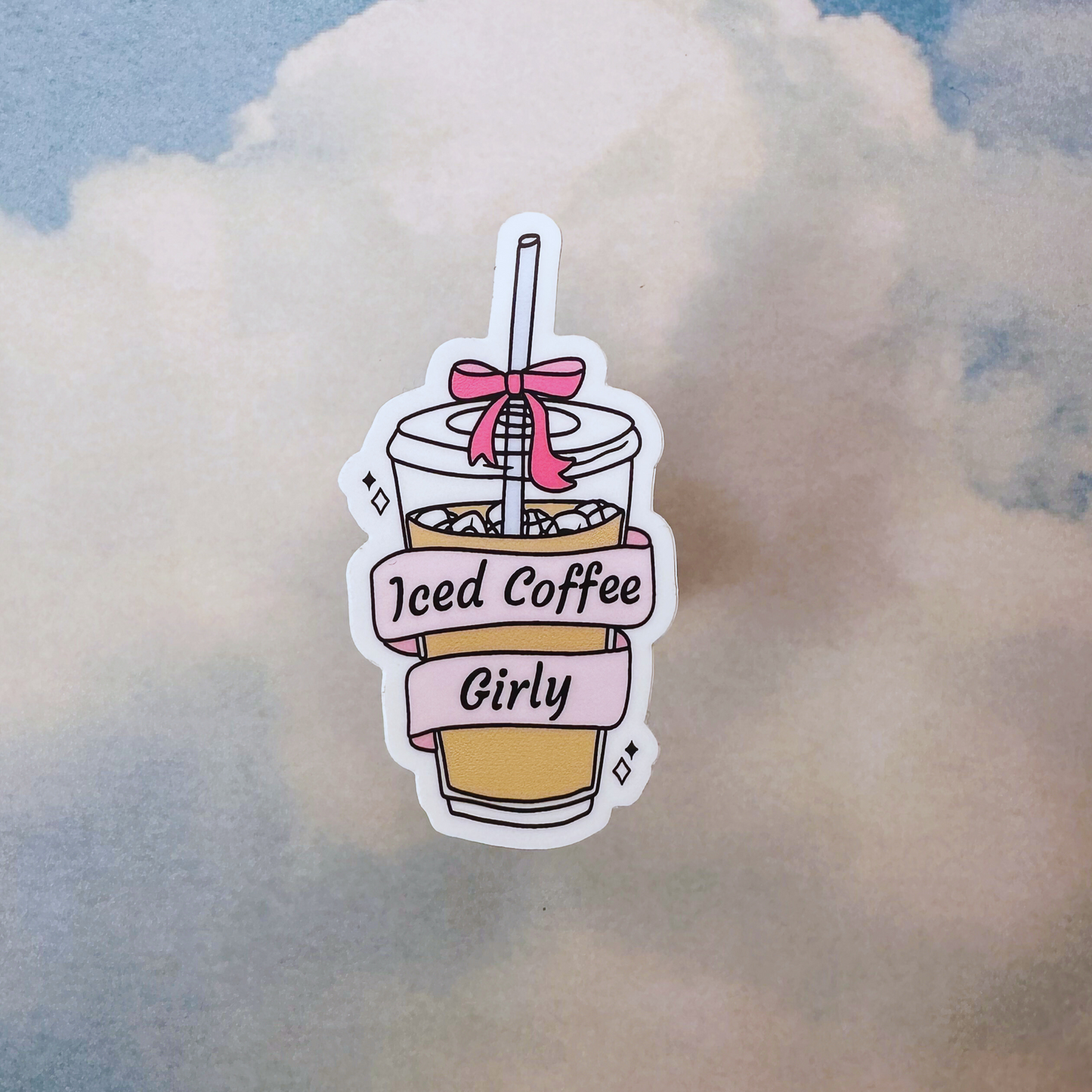 Iced Coffee Girlie - Matte Sticker
