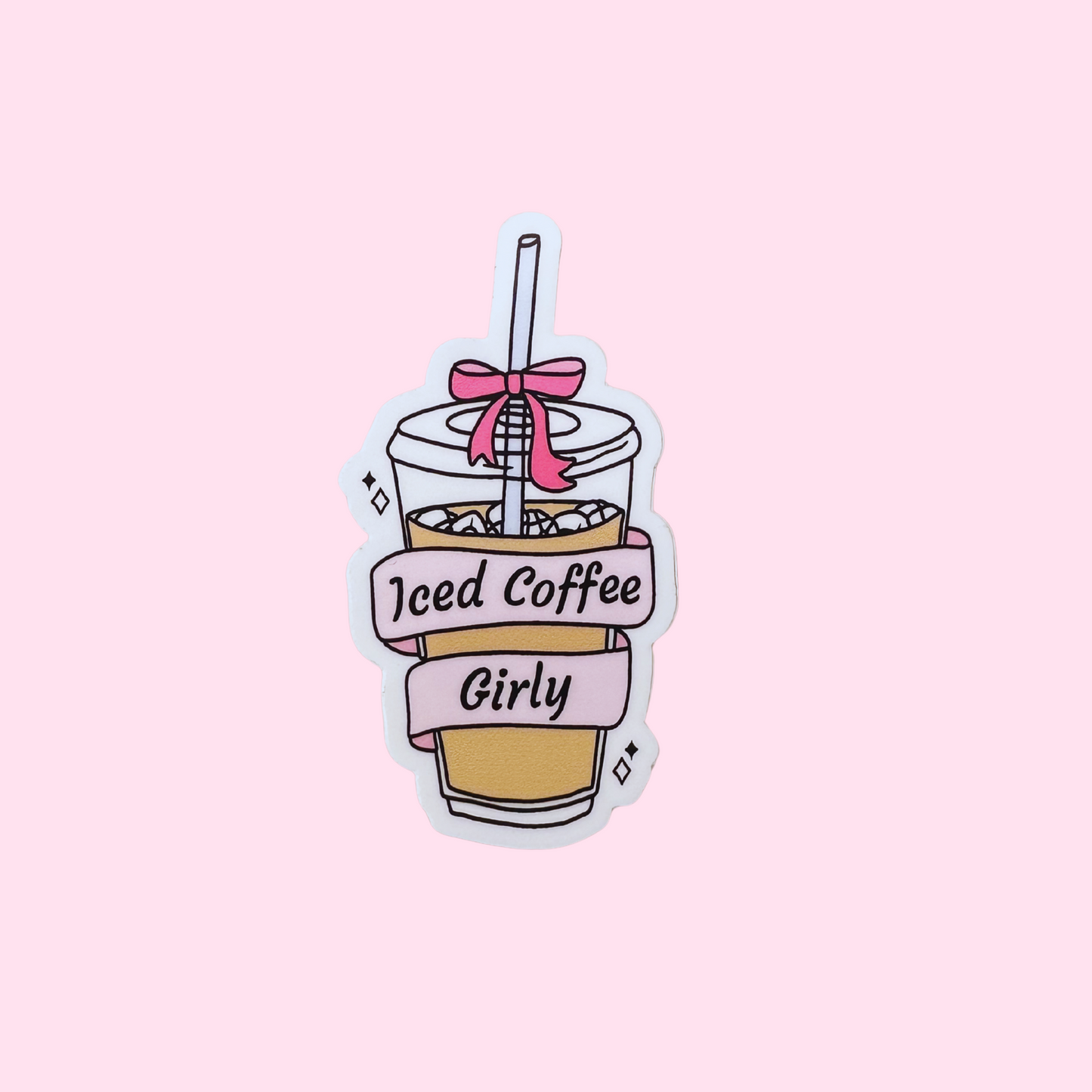 Iced Coffee Girlie - Matte Sticker