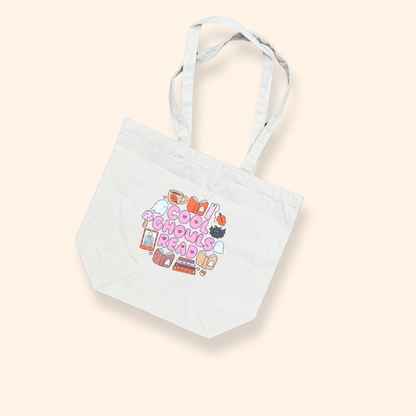 Cool Ghouls Read Canvas Tote Bag