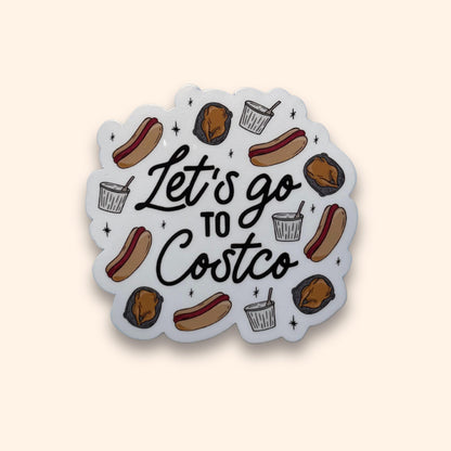 Let's Go to Costco Glossy Sticker