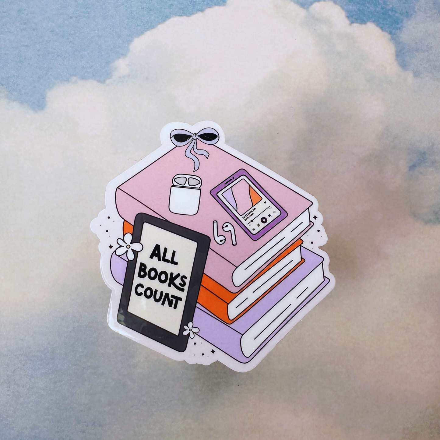 All Books Counts - Glossy Sticker