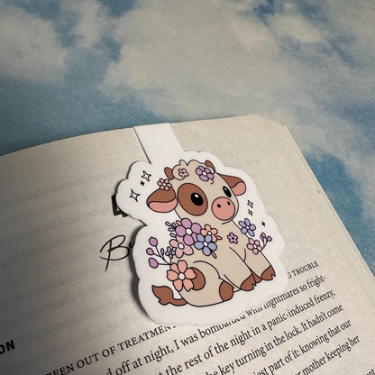 Flower Cow Mag Bookmark