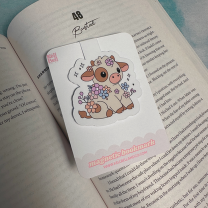 Flower Cow Mag Bookmark
