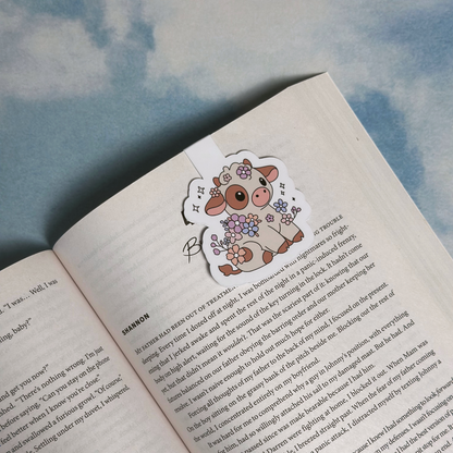 Flower Cow Mag Bookmark
