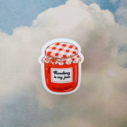 Reading is my Jam - Glossy Sticker