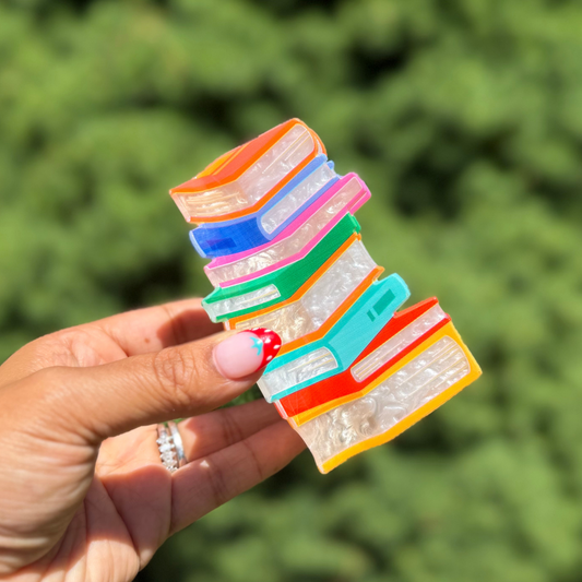 Book Stack Claw Clip