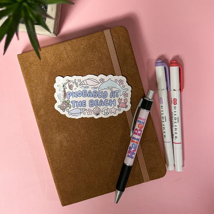 Probably at the Beach Sticker