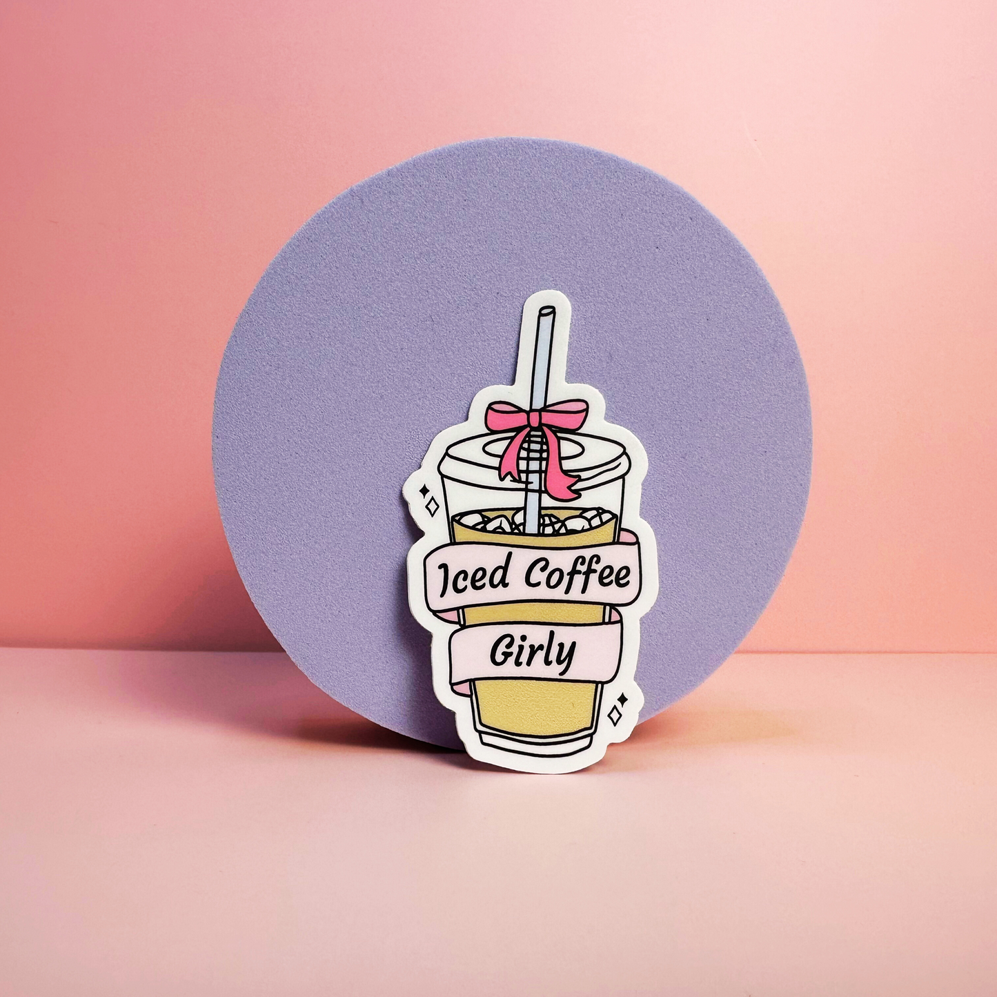 Iced Coffee Girlie Sticker