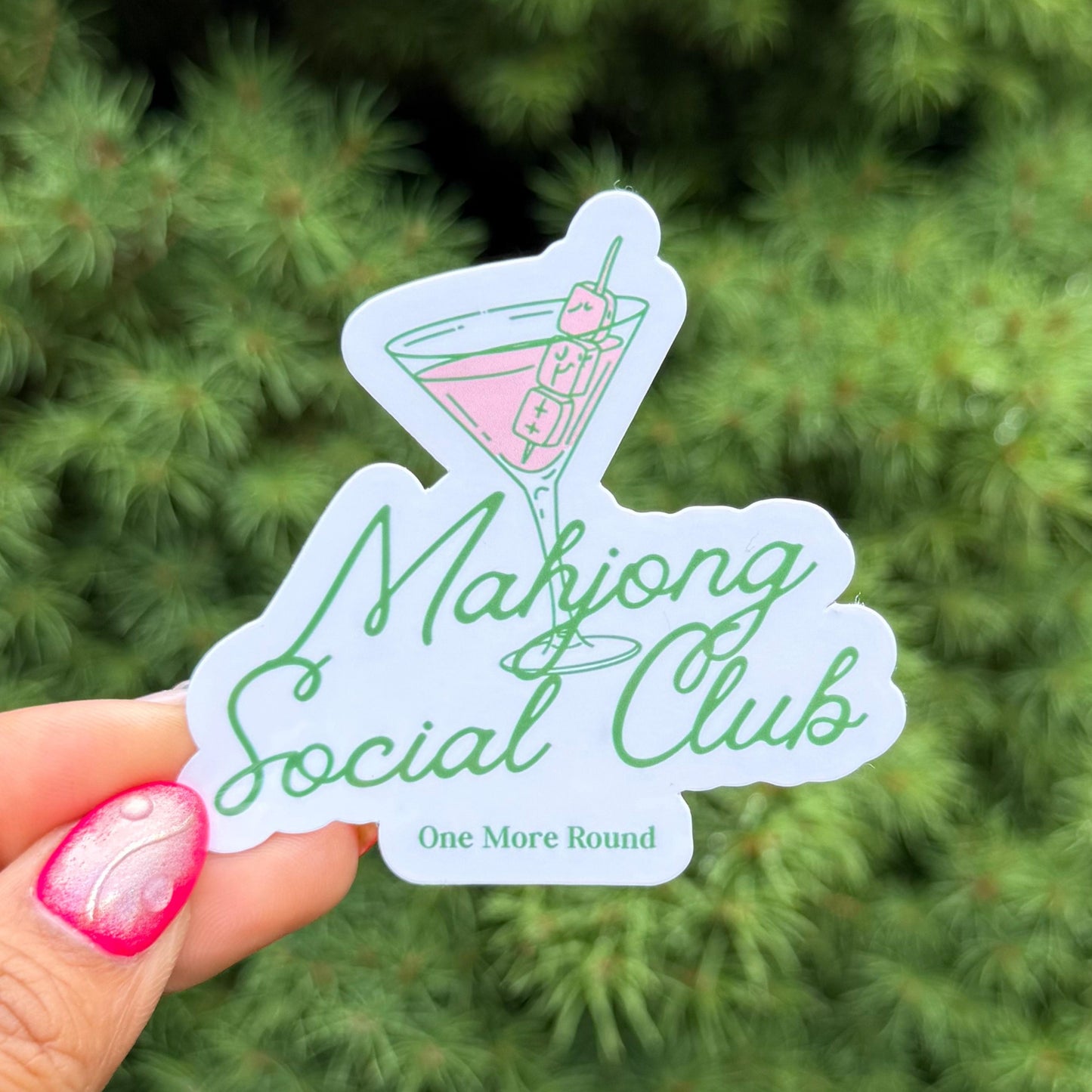 Mahjong Social Club Glossy Sticker