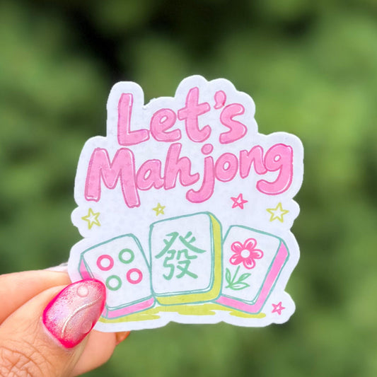 Let's Mahjong Holographic Sticker