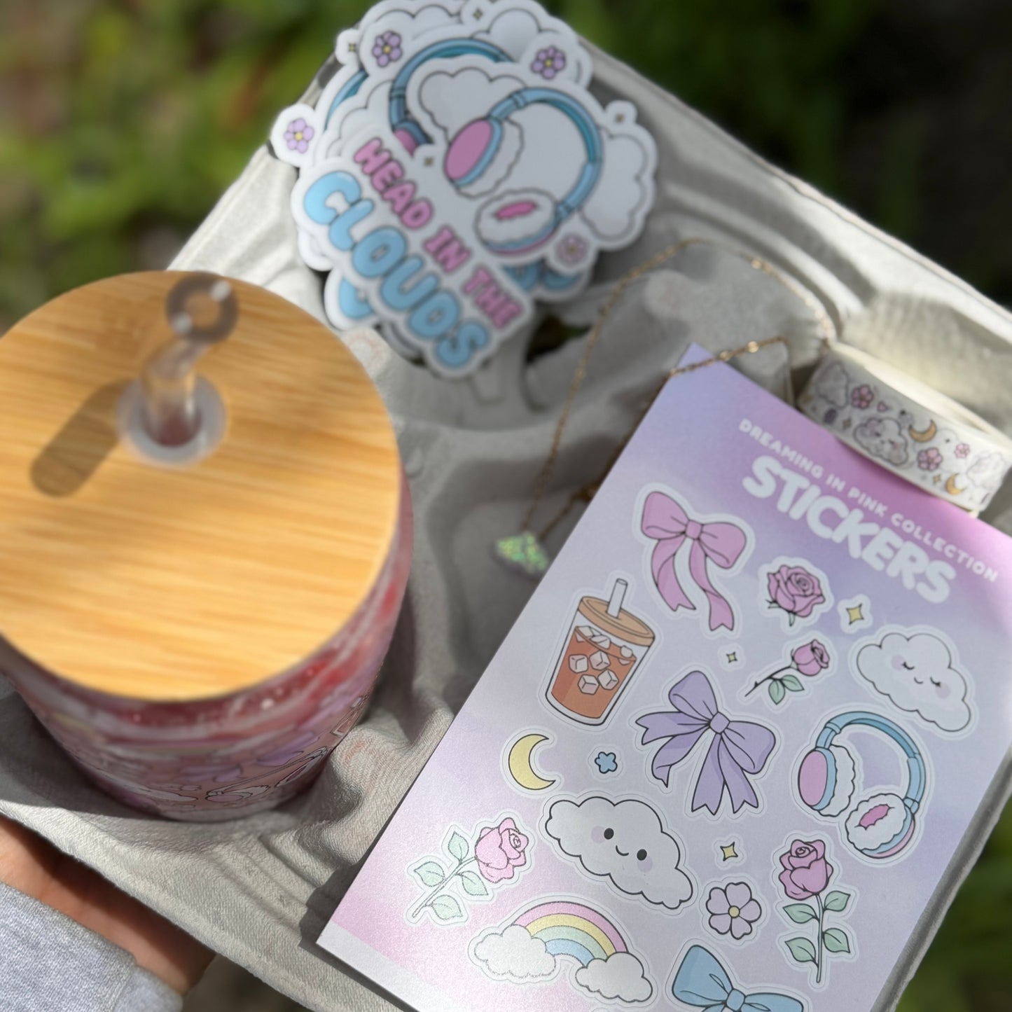 Head In the Clouds Sticker - Headphones