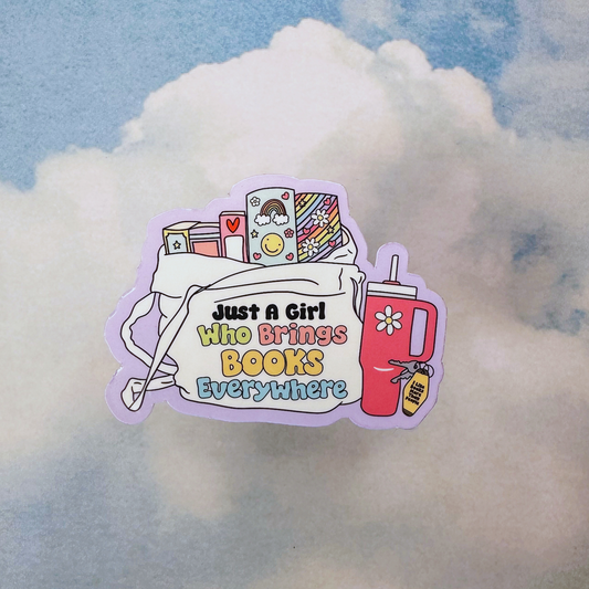 Just a girl - Books Everywhere Sticker