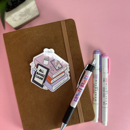 All Books Counts - Glossy Sticker