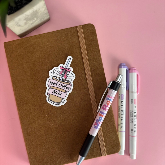 Iced Coffee Girlie Sticker
