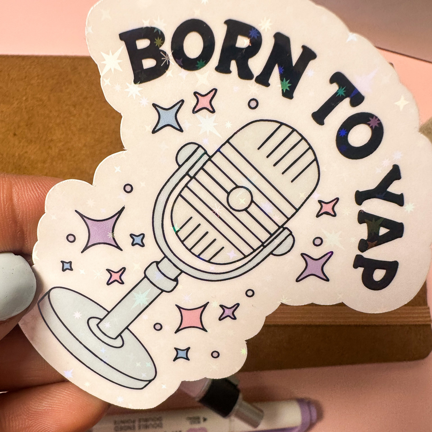 Born to Yap Sticker