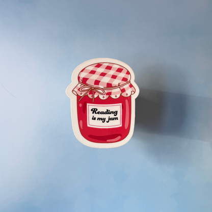 Reading is my Jam - Glossy Sticker