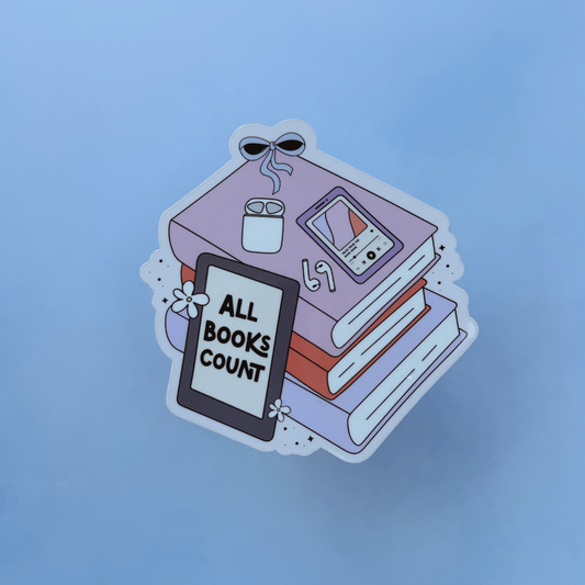 All Books Counts - Glossy Sticker