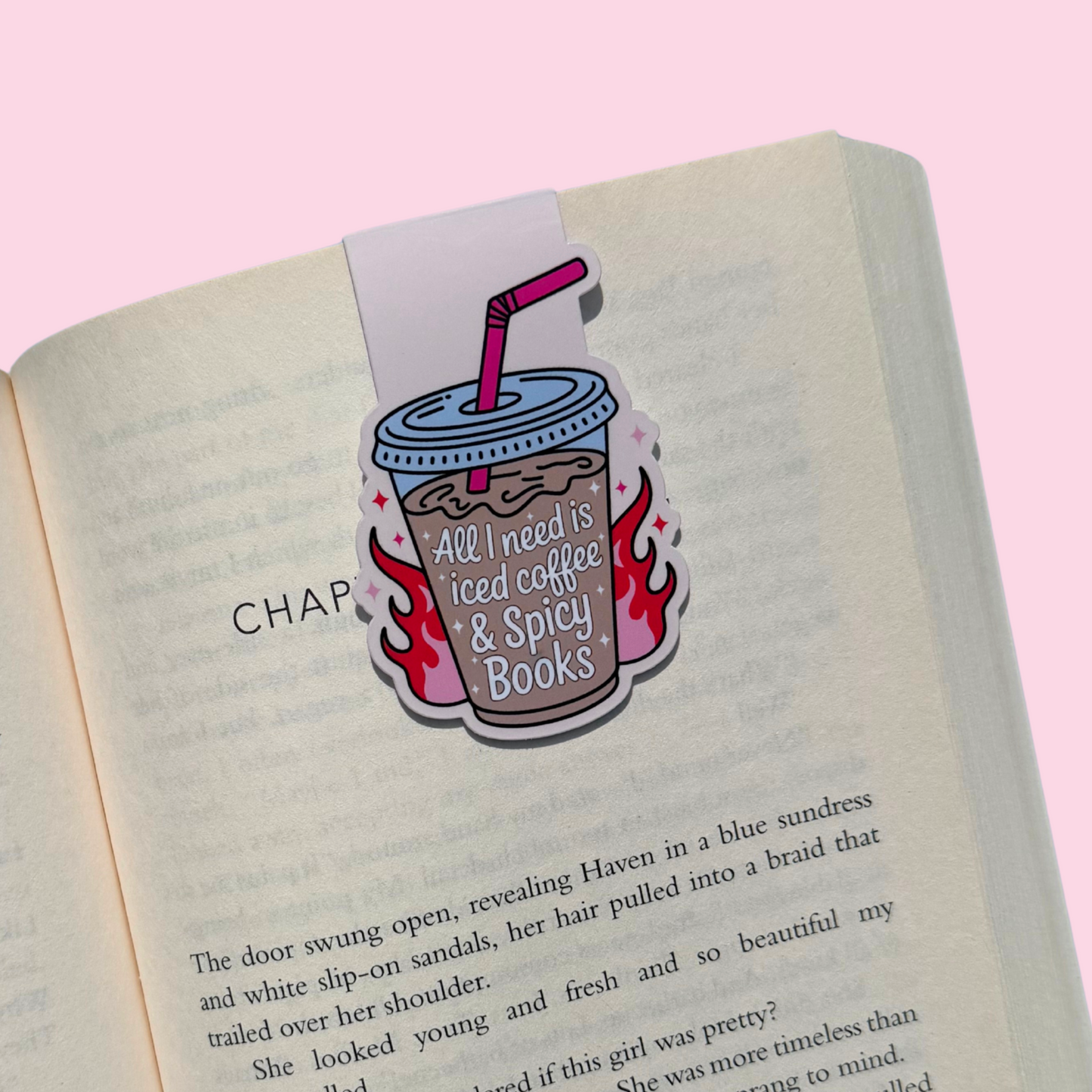 Iced Coffee & Spicy Books | Little Page Marker
