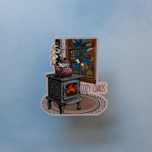 Cozy Chaos - Glossy Sticker