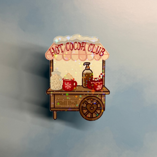 Hot Cocoa Club – Holographic Sticker