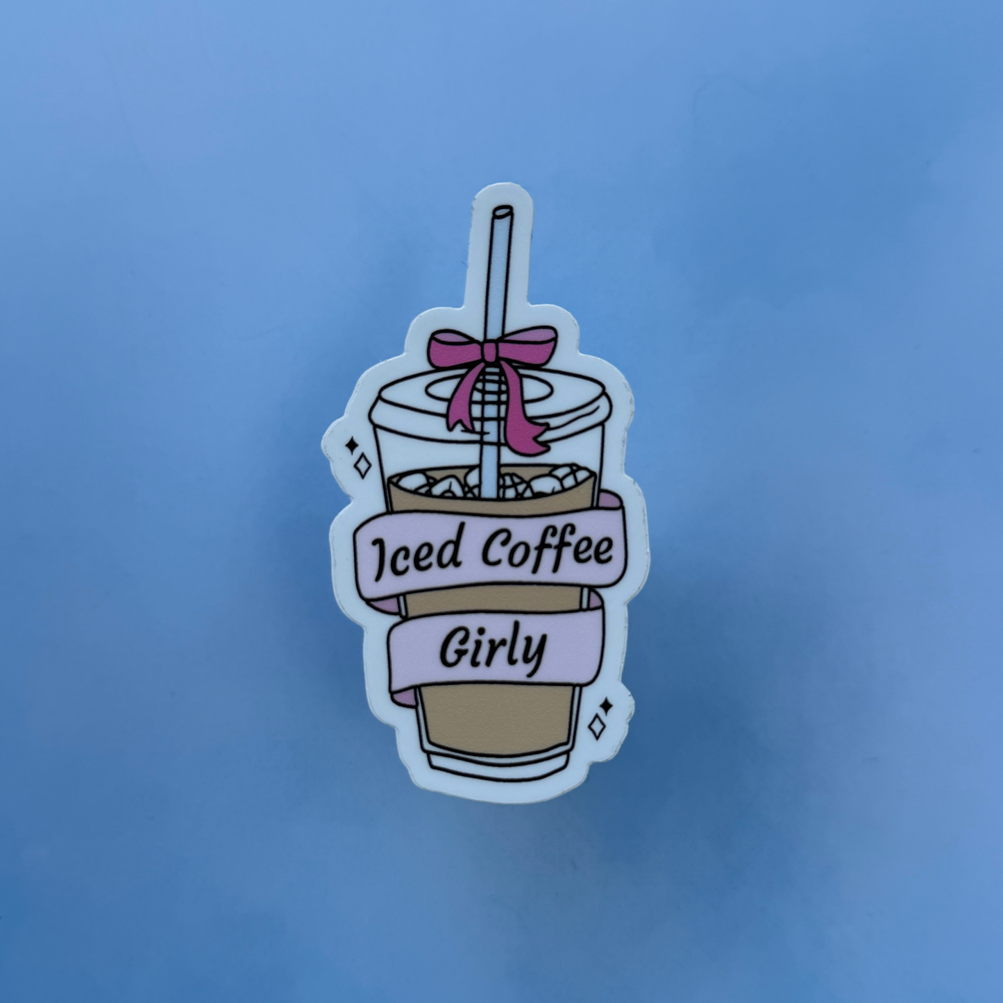 Iced Coffee Girlie - Matte Sticker