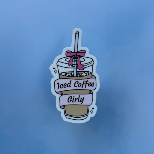 Iced Coffee Girlie - Matte Sticker