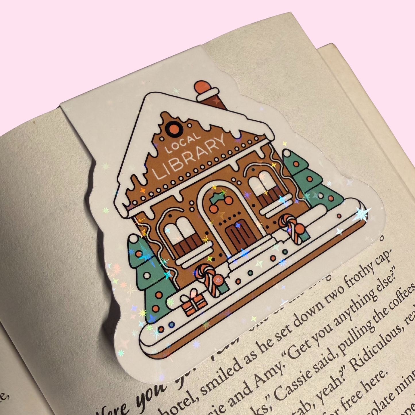 Local Library Gingerbread Bookmark