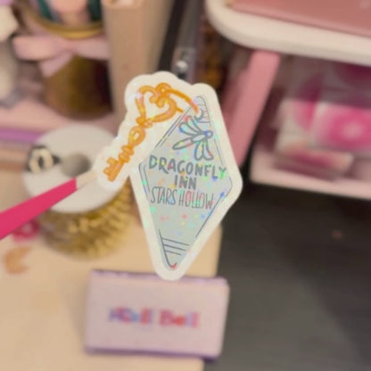 Dragonfly Inn - Holographic Sticker