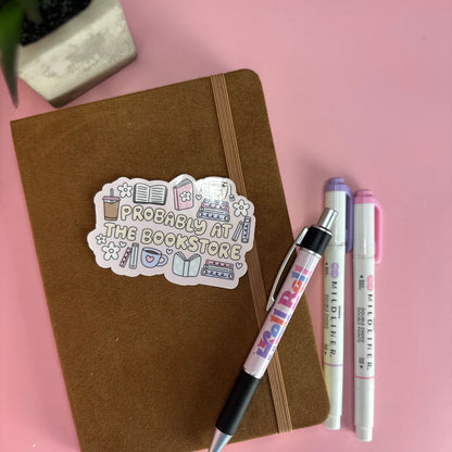 Probably Bookstore Sticker